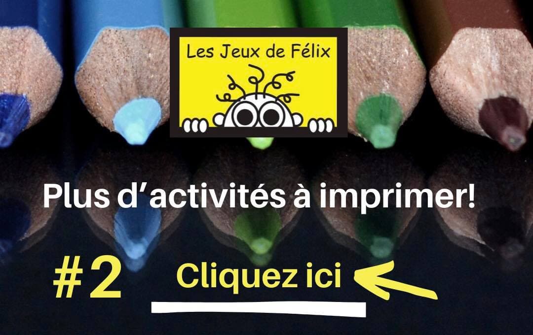 Activités gratuites Jeux de Félix 2